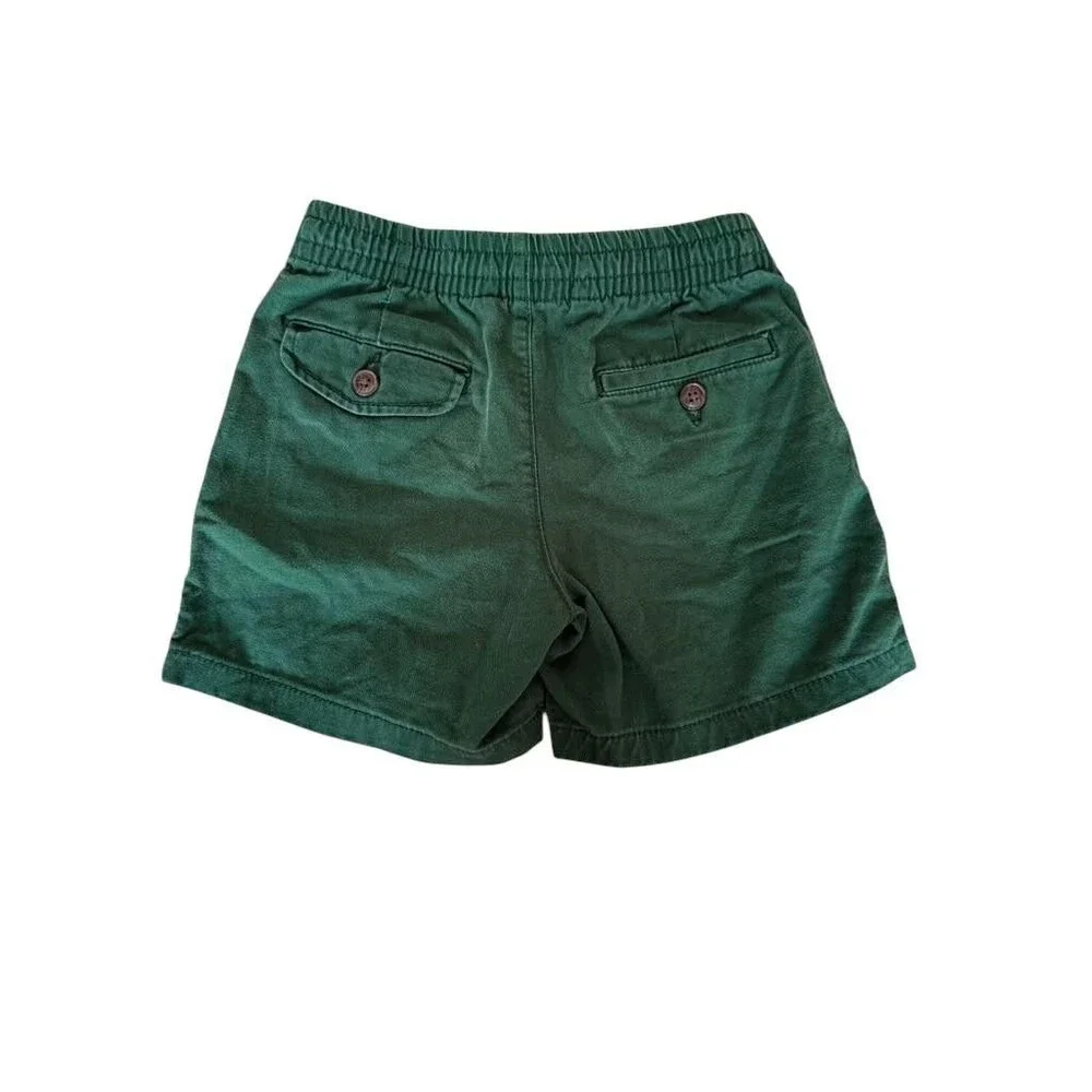 Polo Ralph Lauren Boys Green Chino Shorts Size 5 Pony Logo
